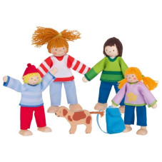 poupées articulées famille camping goki